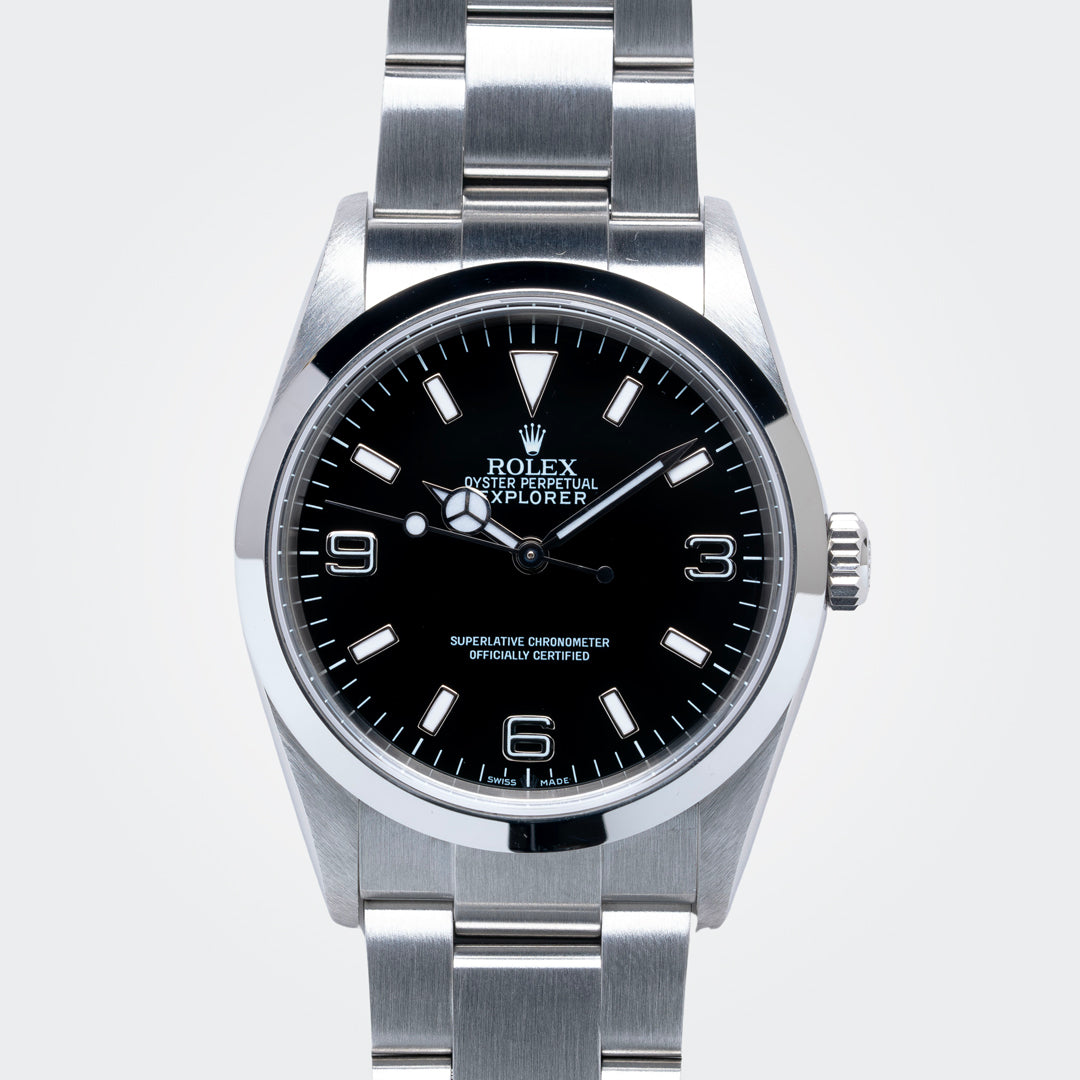 2005 Rolex Explorer Ref. 114270 with Box u0026 Papers – HorologyHour®