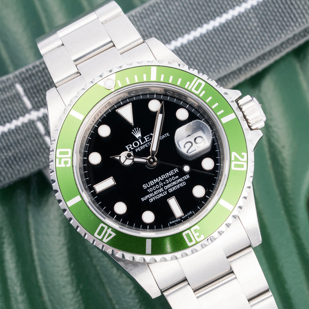 2008 Rolex Submariner Date "Kermit" Ref. 16610LV with Box & Papers