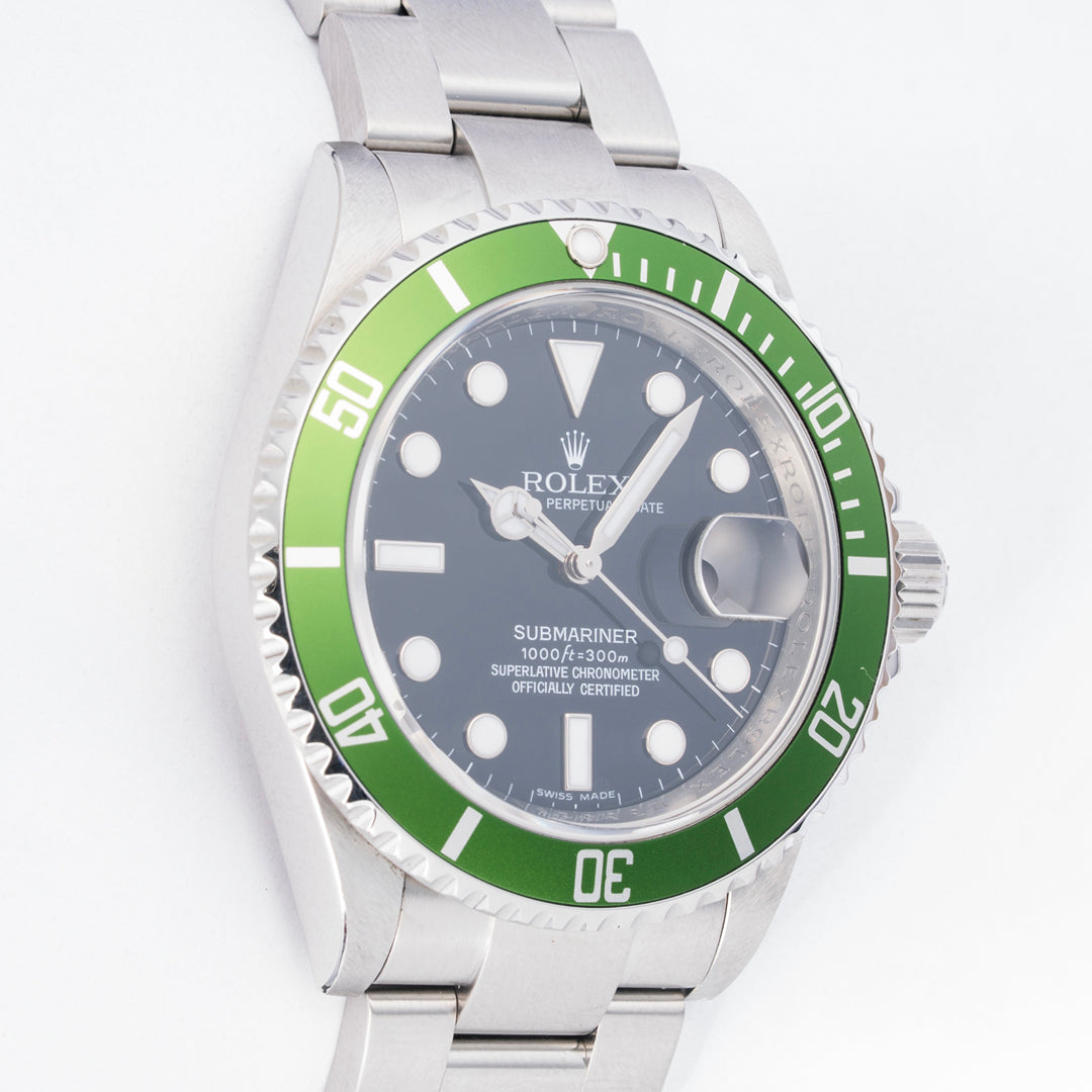 2008 Rolex Submariner Date "Kermit" Ref. 16610LV with Box & Papers