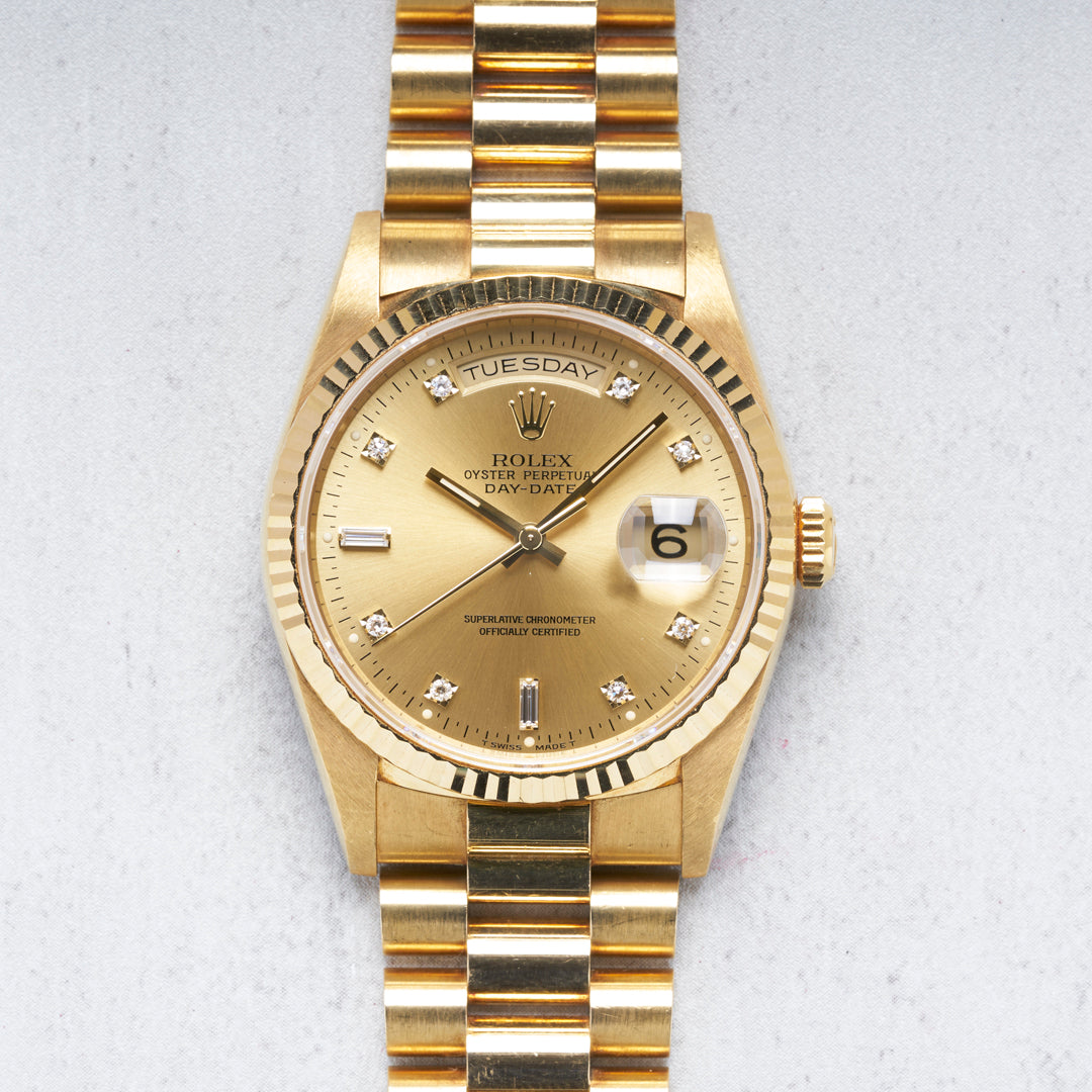 1995 Rolex Day Date Ref. 18238 with Box Papers HorologyHour