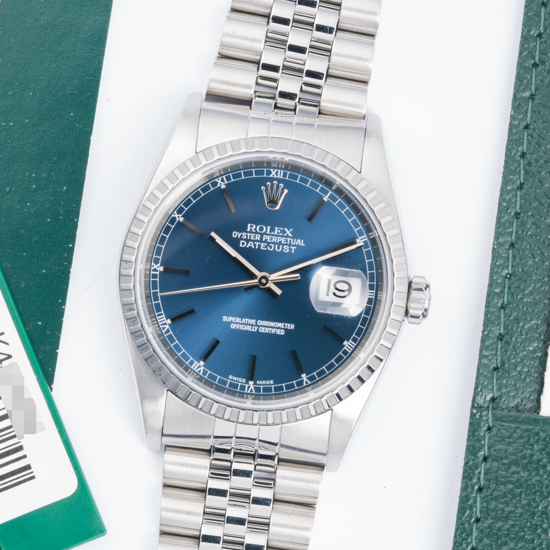 2001 Rolex Datejust Ref. 16220 with Box & Papers