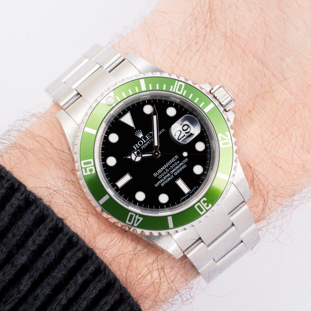 2008 Rolex Submariner Date "Kermit" Ref. 16610LV with Box & Papers