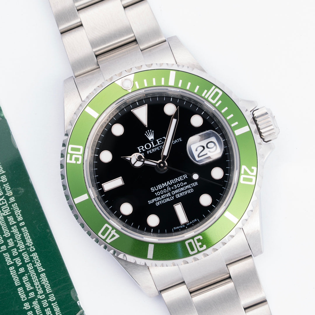 2008 Rolex Submariner Date "Kermit" Ref. 16610LV with Box & Papers