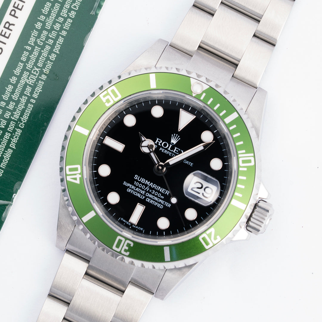 2008 Rolex Submariner Date "Kermit" Ref. 16610LV with Box & Papers