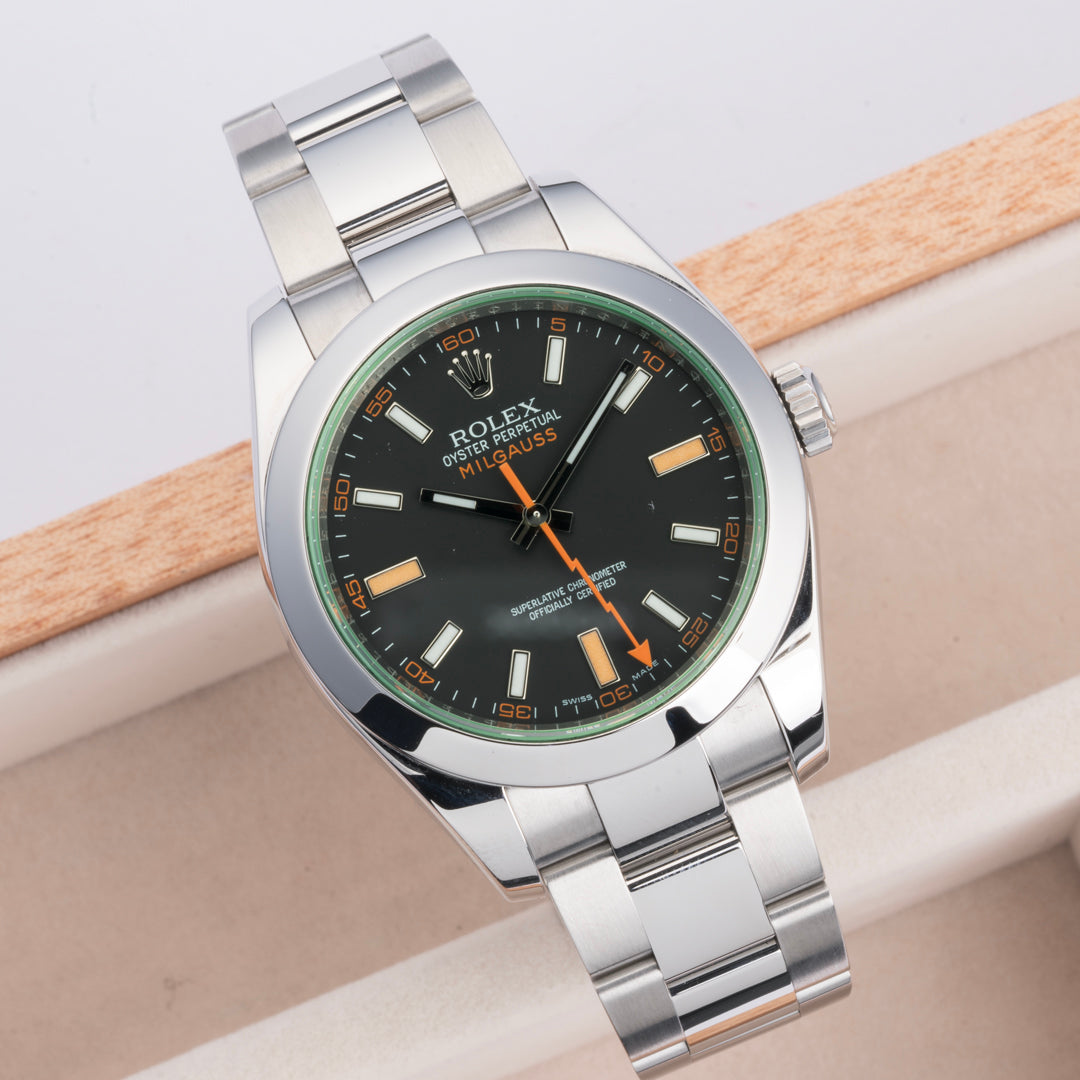 2010 Rolex Milguass Ref. 116400GV with Box & Papers