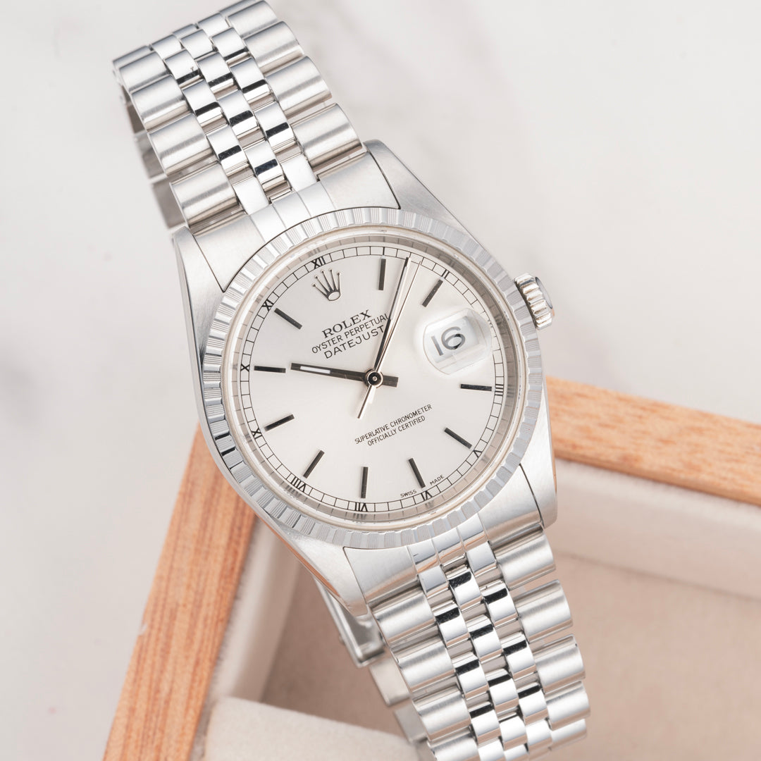 2002 Rolex Datejust Ref. 16220 with Box & Papers