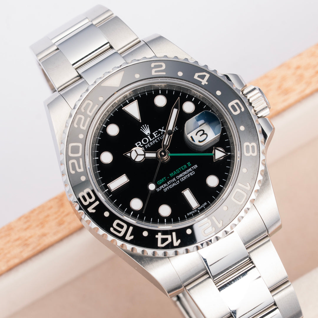 2013 Rolex GMT-Master II Ref. 116710LN with Box & Papers