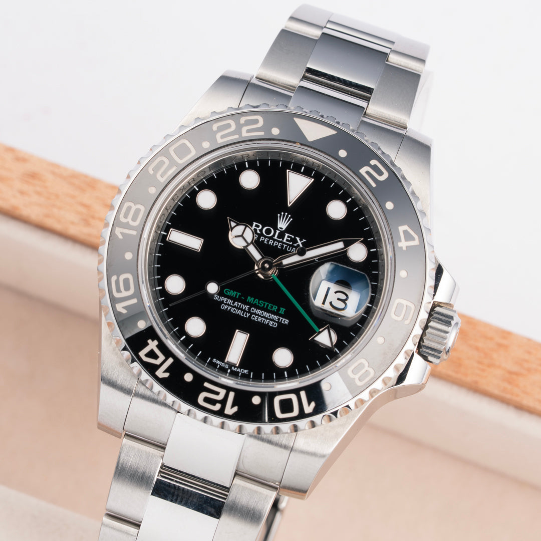 2013 Rolex GMT-Master II Ref. 116710LN with Box & Papers