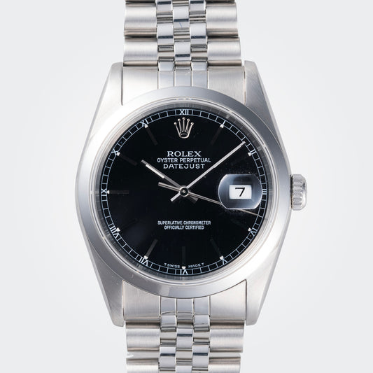 1991 Rolex Datejust Ref. 16200 with Black Stick Dial