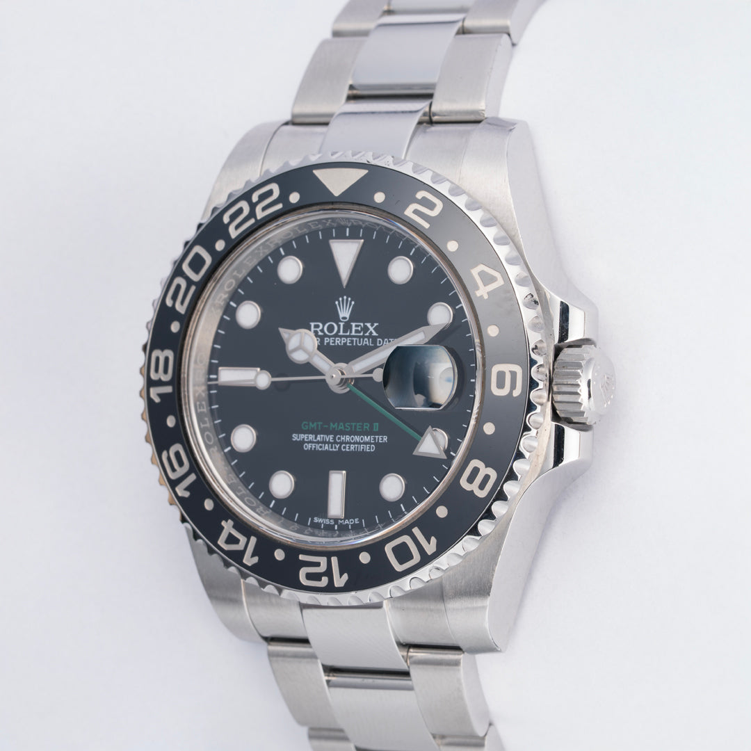 2016 Rolex GMT-Master II Ref. 116710LN with Box & Papers