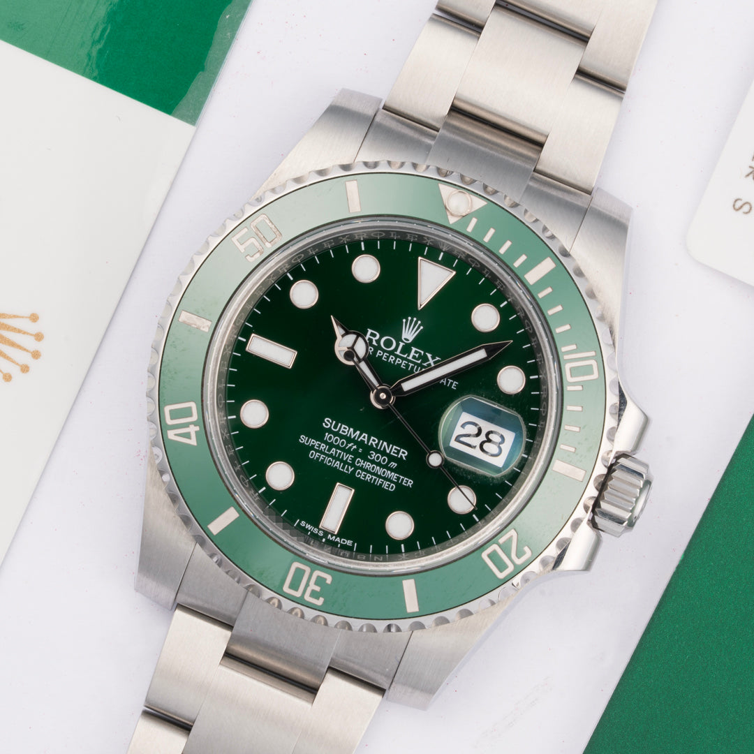 2016 Rolex Submariner Date "Hulk" Ref. 116610LV with Box & Papers