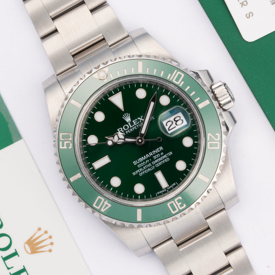 2016 Rolex Submariner Date "Hulk" Ref. 116610LV with Box & Papers