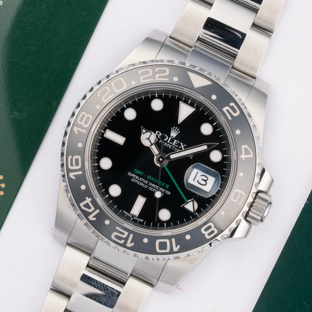 2013 Rolex GMT-Master II Ref. 116710LN with Box & Papers