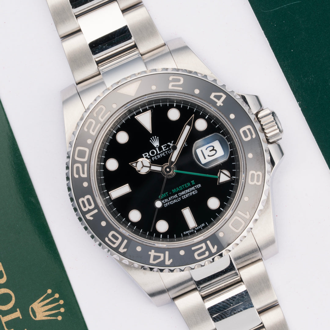 2013 Rolex GMT-Master II Ref. 116710LN with Box & Papers