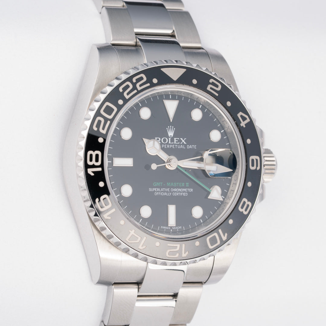 2013 Rolex GMT-Master II Ref. 116710LN with Box & Papers